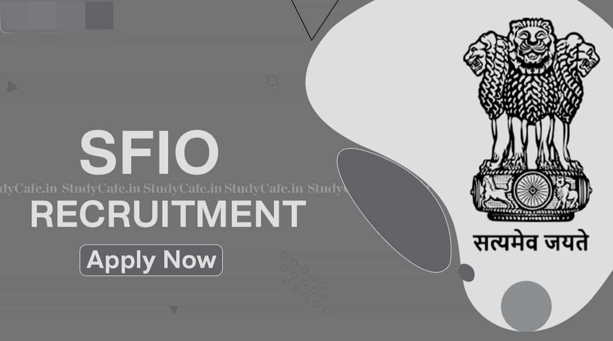 SFIO Recruitment for Law Junior consultant